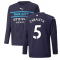 2021-2022 Man City Long Sleeve 3rd Shirt (Kids) (ZABALETA 5)