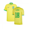 2022-2023 Brazil Home Vapor Shirt (G Jesus 18)