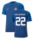 2022-2023 Iceland Pre Match Jersey (Blue) (GUDJOHNSEN 22)