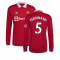 2022-2023 Man Utd Long Sleeve Home Shirt (FERDINAND 5)