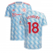 Man Utd 2021-2022 Away Shirt (Kids) (SCHOLES 18)