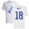 Real Madrid 2021-2022 Training Tee (White-Blue) (BALE 18)