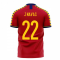 Spain 2024-2025 Home Concept Football Kit (Libero) (J NAVAS 22)