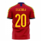 Spain 2024-2025 Home Concept Football Kit (Libero) (S CAZORLA 20)