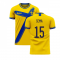 Sweden 2024-2025 Home Concept Football Kit (Libero) (SEMA 15)