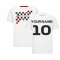 2022 Formula 1 F1 Flag Graphic Tee (White) (Your Name)