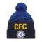 2022-2023 Chelsea Lion Crest MARL WRDMRK BEANIE Navy