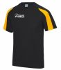 Airo Sportswear Contrast Training Tee (Black-Gold)