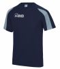 Airo Sportswear Contrast Training Tee (Navy-Sky)