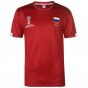 Russia FIFA World Cup 2018 Poly T Shirt Mens (Red)