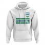 Uzbekistan Core Football Country Hoody (White)