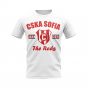 CSKA Sofia Established Football T-Shirt (White)