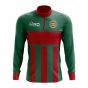 Grenada Concept Football Half Zip Midlayer Top (Green-Red)