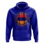 Armenia Football Badge Hoodie (Blue)