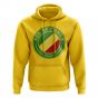 Congo Republic Football Badge Hoodie (Yellow)