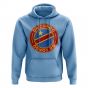 DR Congo Football Badge Hoodie (Sky)