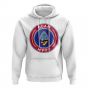 Guam Football Badge Hoodie (White)