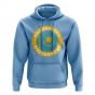 Kazakhstan Football Badge Hoodie (Sky)