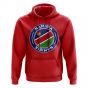 Namibia Football Badge Hoodie (Red)