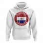 Paraguay Football Badge Hoodie (White)