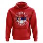 Serbia Football Badge Hoodie (Red)