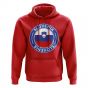 Slovenia Football Badge Hoodie (Red)