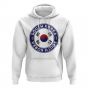 South Korea Football Badge Hoodie (White)