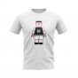 Alessandro Del Piero Juventus Brick Footballer T-Shirt (White)