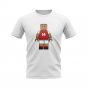 Thierry Henry Arsenal Brick Footballer T-Shirt (White)