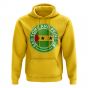 Sao Tome and Principe Football Badge Hoodie (Yellow)