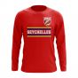 Seychelles Core Football Country Long Sleeve T-Shirt (Red)