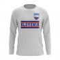 Slovenia Core Football Country Long Sleeve T-Shirt (White)