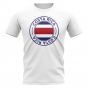 Costa Rica Football Badge T-Shirt (White)