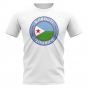 Djibouti Football Badge T-Shirt (White)