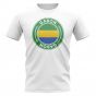 Gabon Football Badge T-Shirt (White)