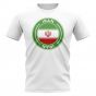 Iran Football Badge T-Shirt (White)