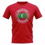 Maldives Football Badge T-Shirt (Red)