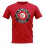 Tunisia Football Badge T-Shirt (Red)