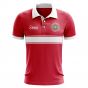 Maldives Concept Stripe Polo Shirt (Red) (Kids)