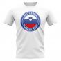 Slovenia Football Badge T-Shirt (White)