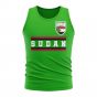 Sudan Core Football Country Sleeveless Tee (Green)