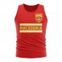 Macedonia Core Football Country Sleeveless Tee (Red)