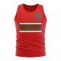 Morocco Core Football Country Sleeveless Tee (Red)