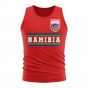 Namibia Core Football Country Sleeveless Tee (Red)