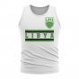 Libya Core Football Country Sleeveless Tee (White)