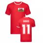 Ryan Giggs Wales Ringer Tee (Red)