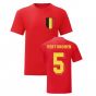 Jan Vertonghen Belgium National Hero Tee's (Red)