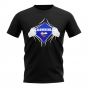 Slovakia Chest Badge T-Shirt (Black)