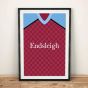 Burnley 1988 Football Shirt Art Print