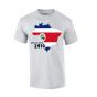 Costa Rica 2014 Country Flag T-shirt (grey)